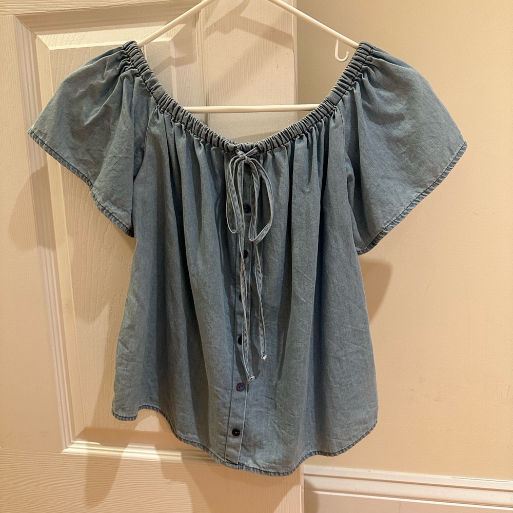 Express Denim Blouse